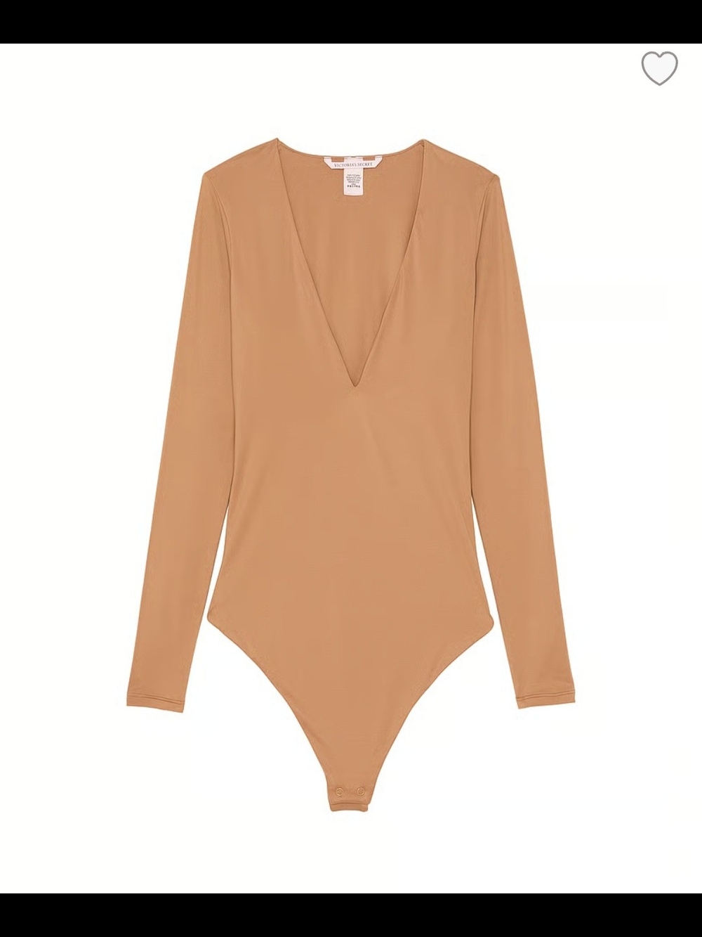 Victorias Secret With Feather Soft V-neck Bodysuit Double-layered - Picture 3 of 6